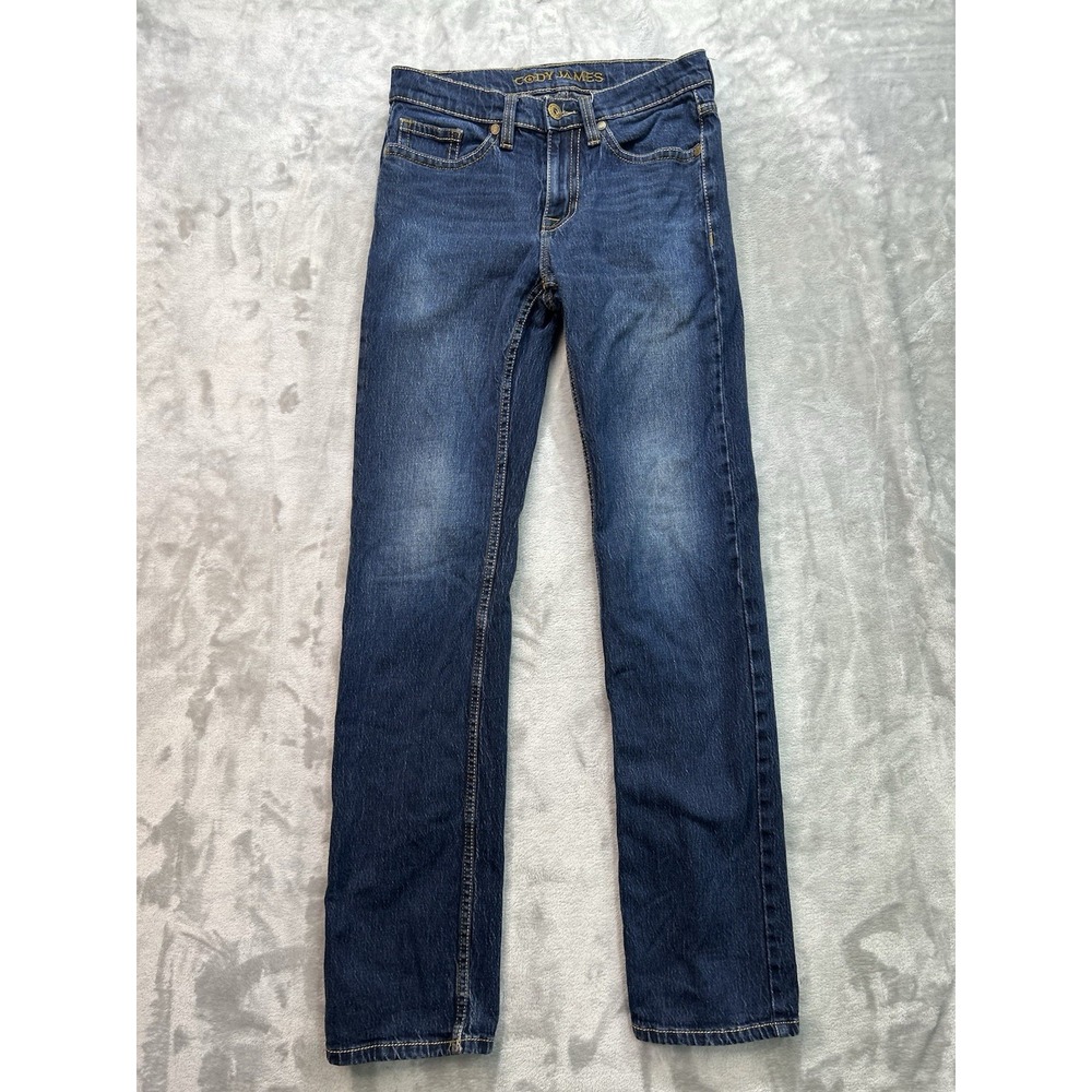 Cody James Jackson Slim Straight Western Jeans Mens 30x36 Blue Stretch Cowboy